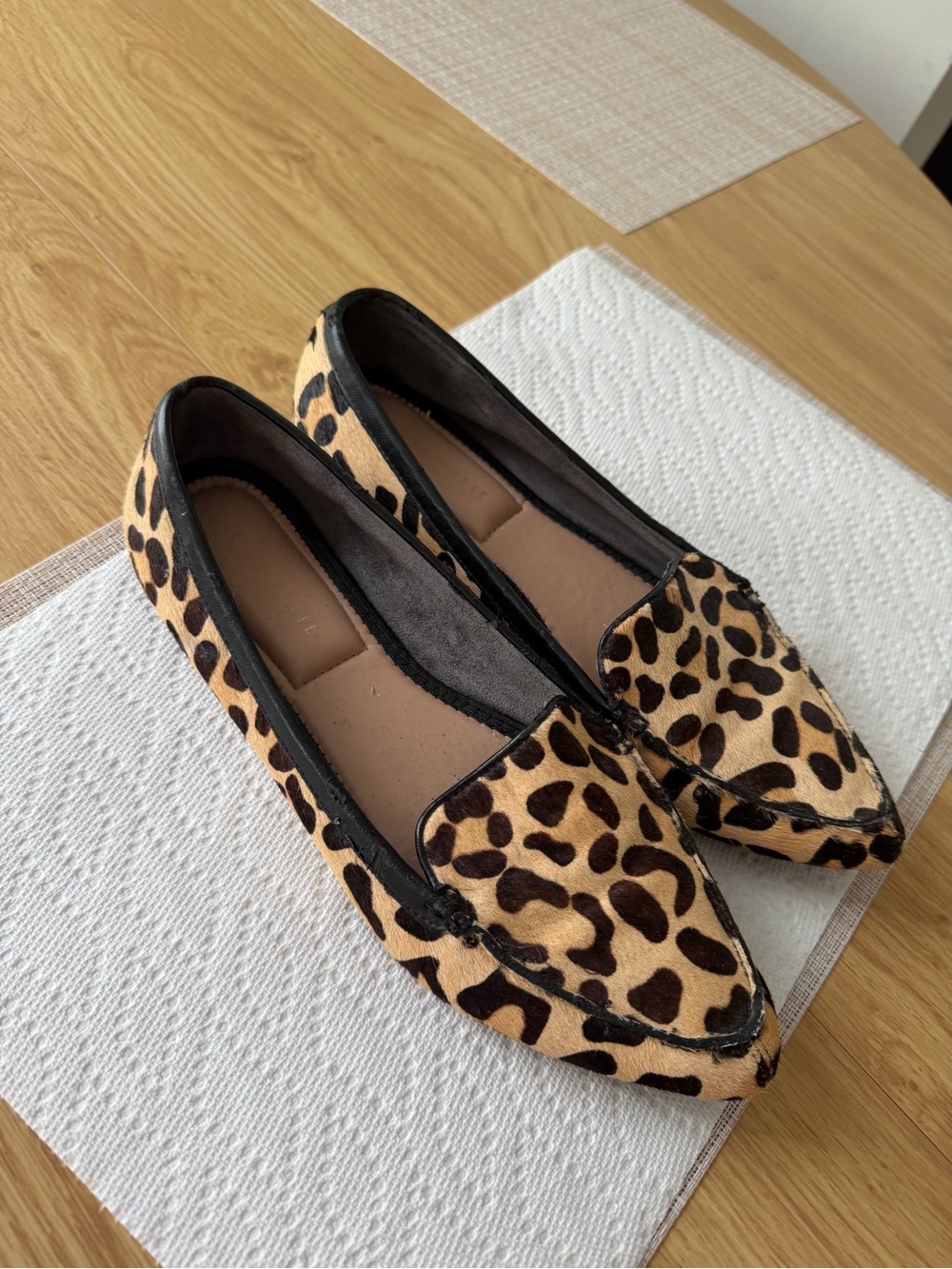 Kelly & Katie Leopard Calf Hair Flats Size 10
